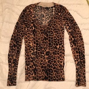 Express leopard print sweater